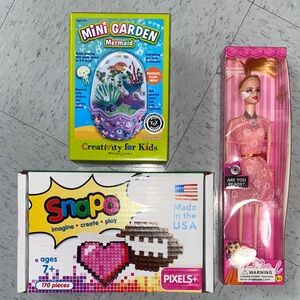 Snap Pixels+ Creative Building Set girl toys gifts presents mini garden doll